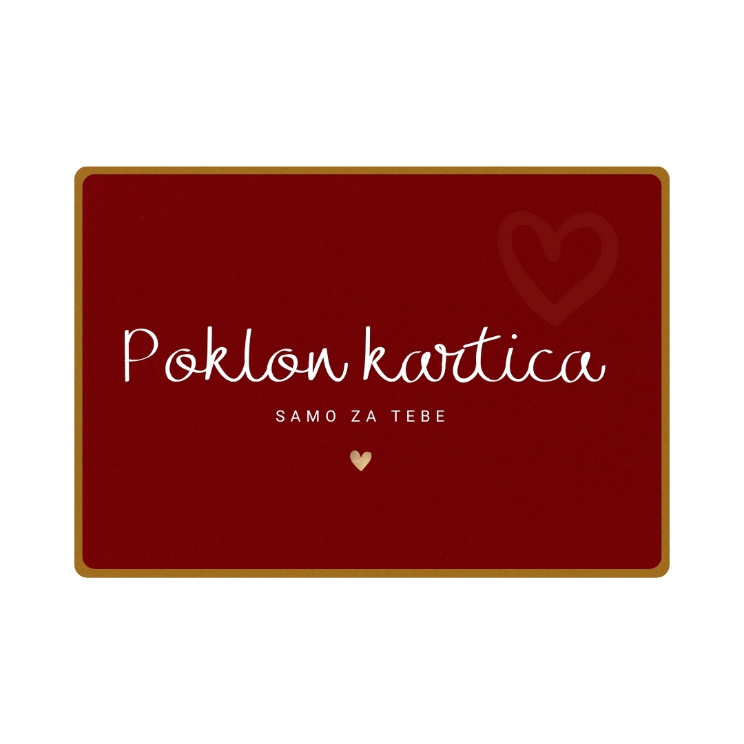 Poklon kartica - Samo za tebe