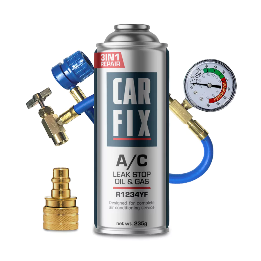 CARFIX A/C SET R1234YF PRO 5U1 + TLAČNO CRIJEVO S MANOMETROM